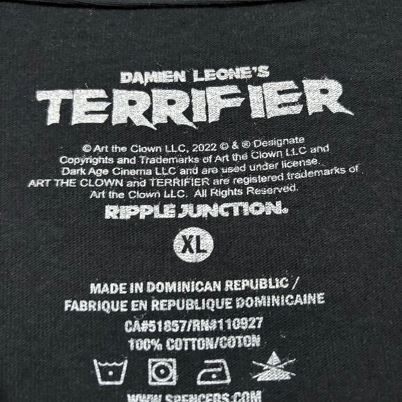 Terrifier Art the Clown Horror T-Shirt Size Extra Large - Picture 4 of 4